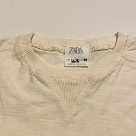 Zara Long Sleeve Shirt 12-18 Months Basic Top - Picture 2 of 14